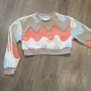 Adidas girls crop sweatshirt